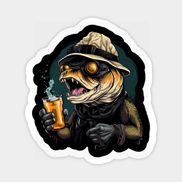 I love beer and fishing Sticker by Rocket Girls 